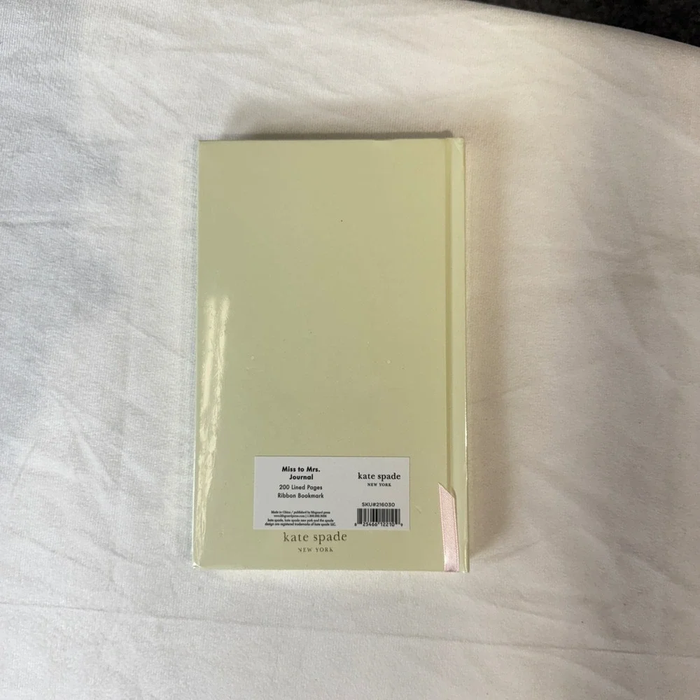 Kate Spade New York Miss to Mrs Journal 200 Lined Pages‎ Ribbon Wedding Gift